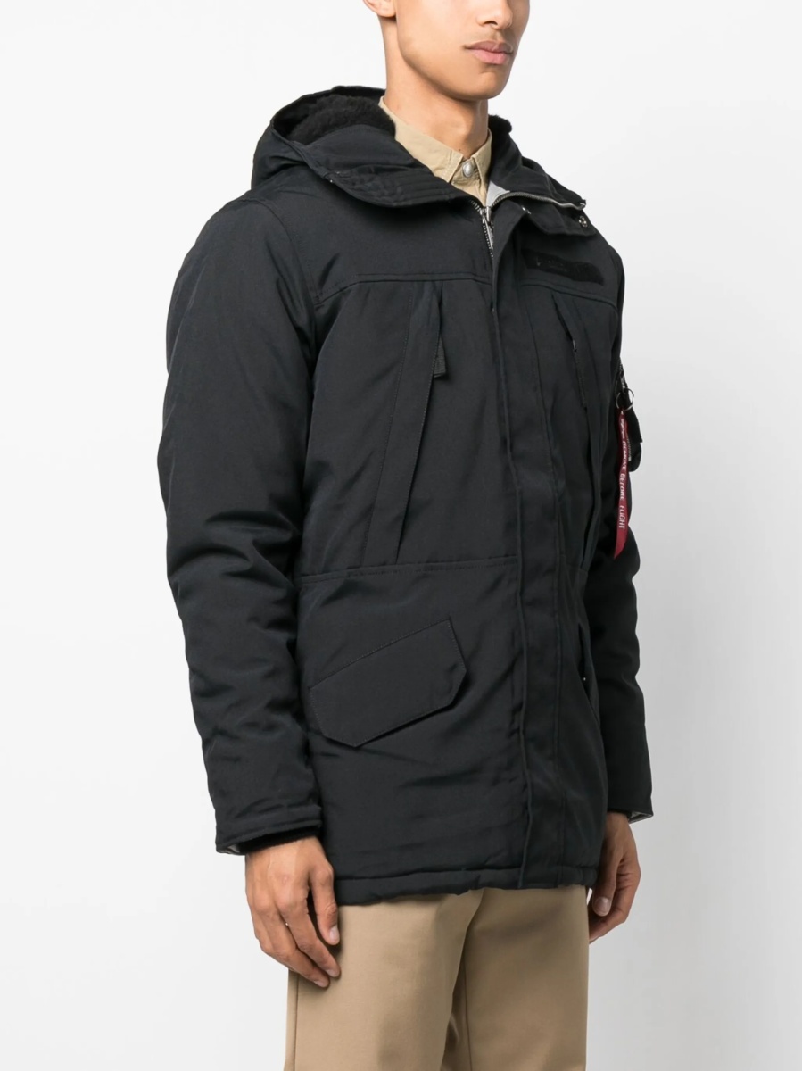 Jacheta Alpha Industries neagra din nylon - Img 3