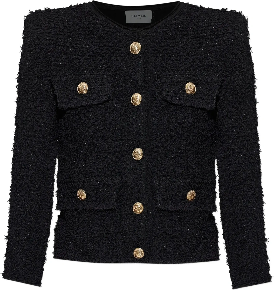 Jacheta Balmain neagra din tweed - Img 8