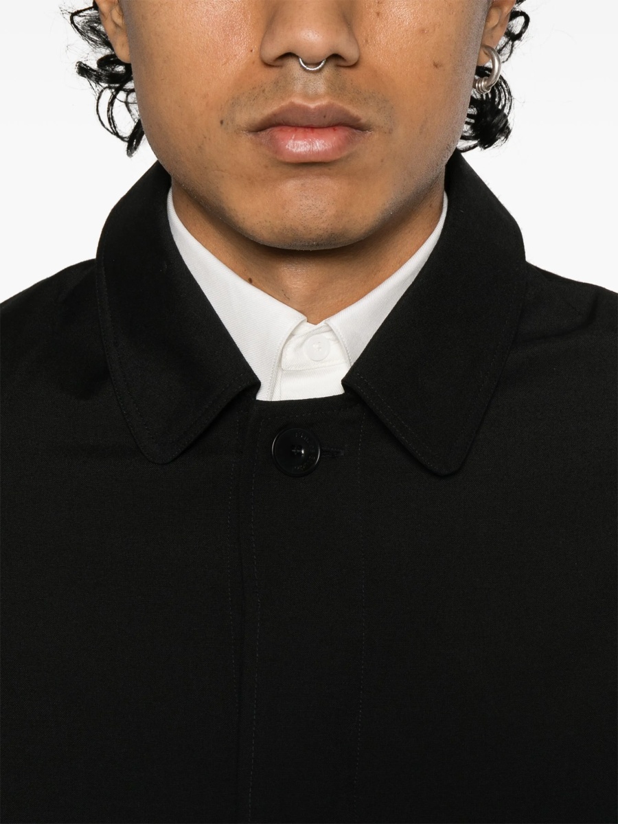 Jacheta camasa ETUDES STUDIO neagra din lana si polyester - Img 5