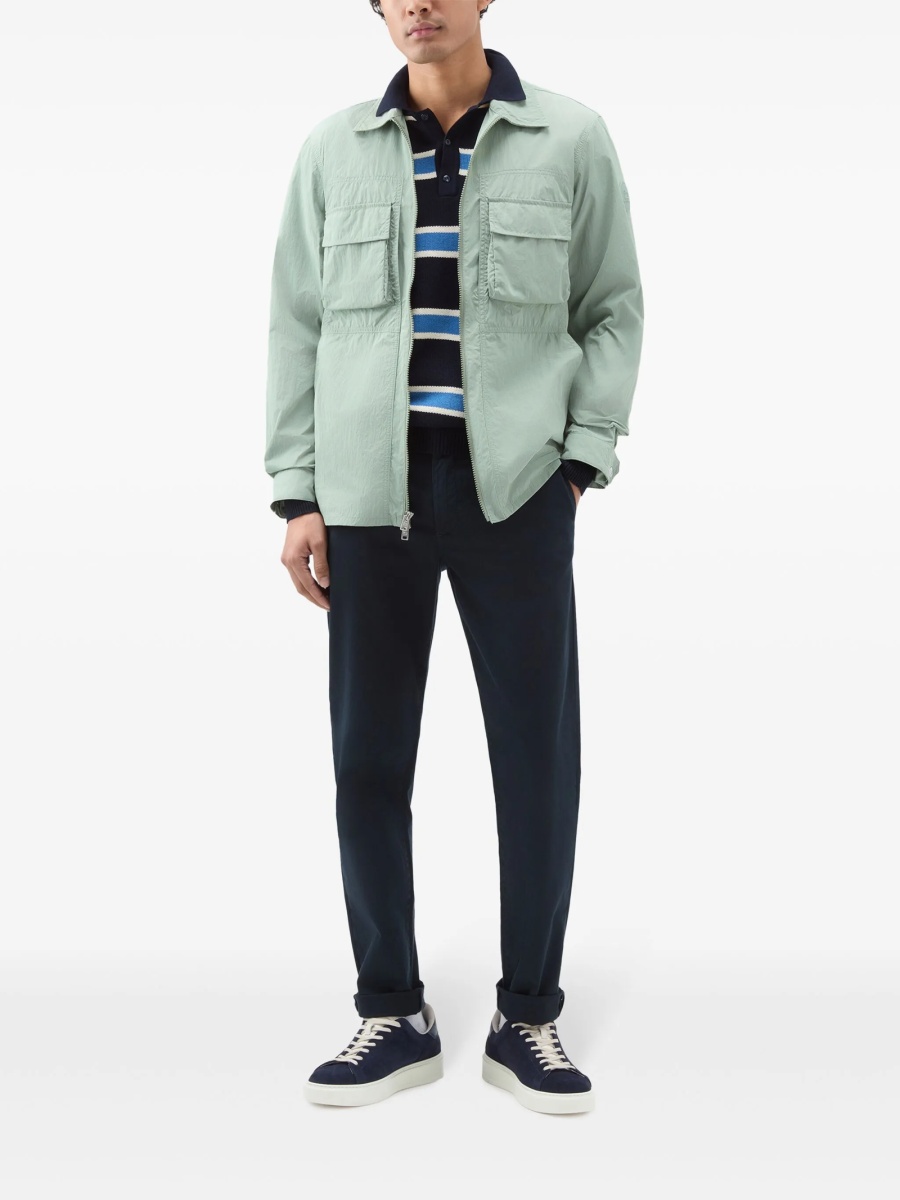 Jacheta camasa Woolrich verde din poliamida - Img 2