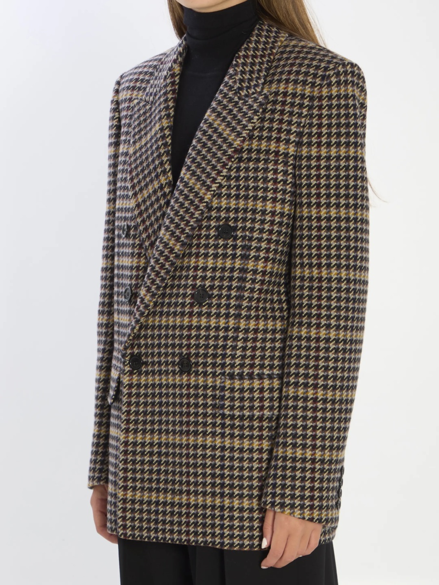 Jacheta Checked Wool Jacket - Img 2