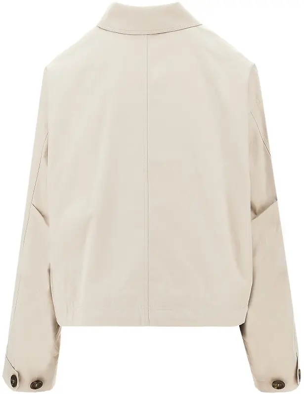 Jacheta Cotton gabardine blouson jacket - Img 3