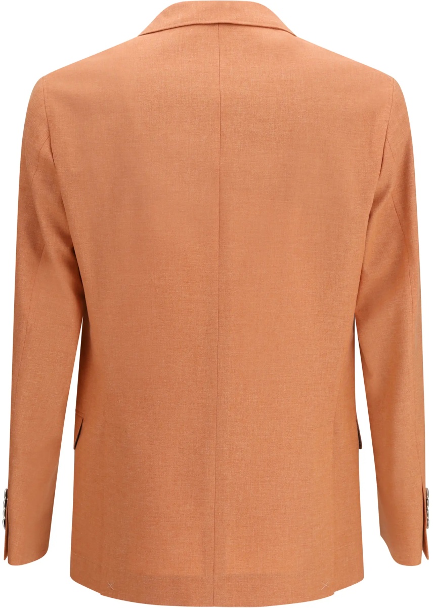 Jacheta Deconstructed Jacket in mouliné fabric - Img 2