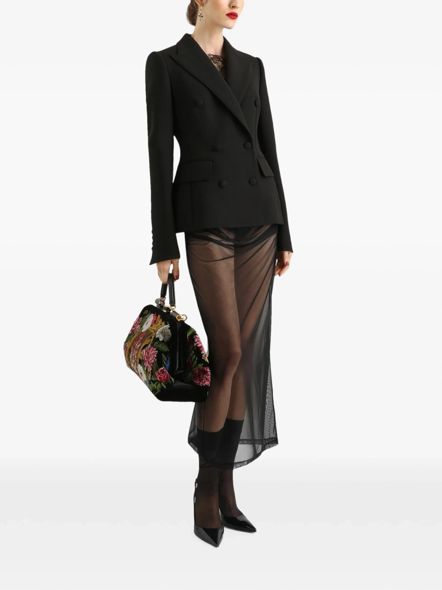 Jacheta Dolce &amp; Gabbana neagra din lana - Img 2