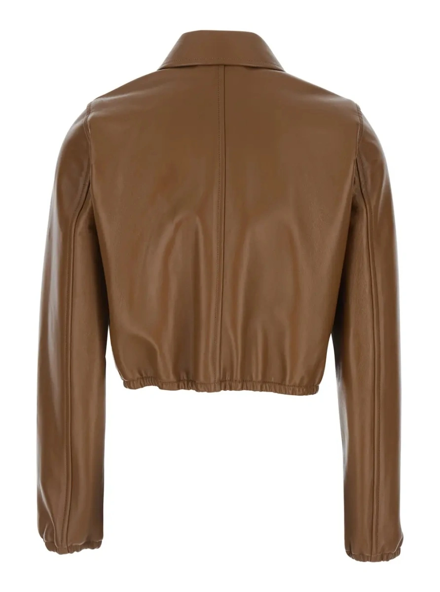 Jacheta Gucci maro din piele - Img 2