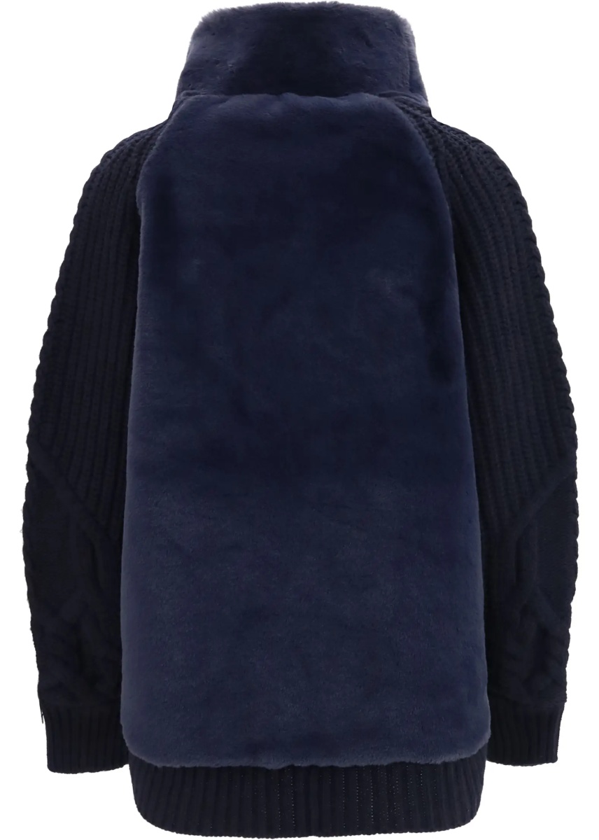 Jacheta High-neck fur Jacket - Img 2