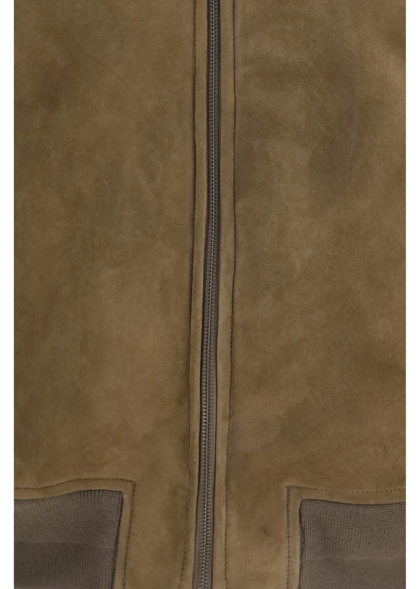 Jacheta High-neck Suede Jacket - Img 3