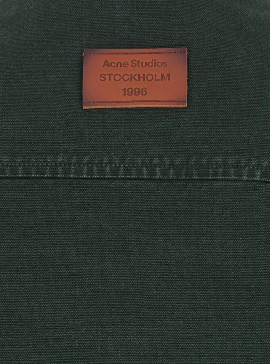 Jacheta Jacket Green with Front Zip Closure and Side Pockets in Sturdy Cotton - Img 4