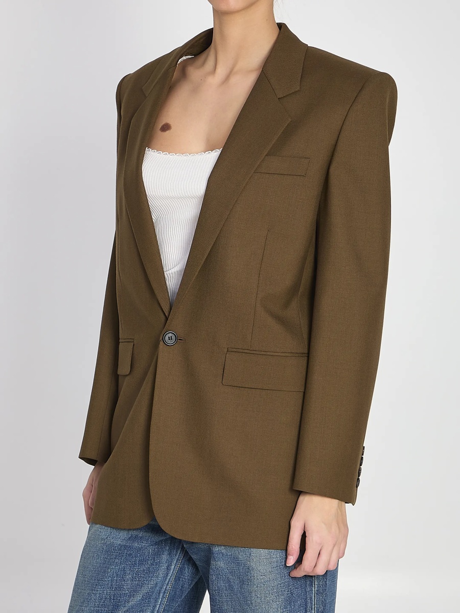 Jacheta Khaki Wool Jacket - Img 2