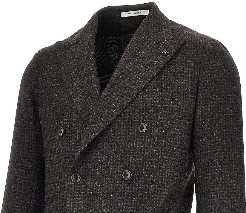 Jacheta Silk and wool double-breasted jacket - Img 2