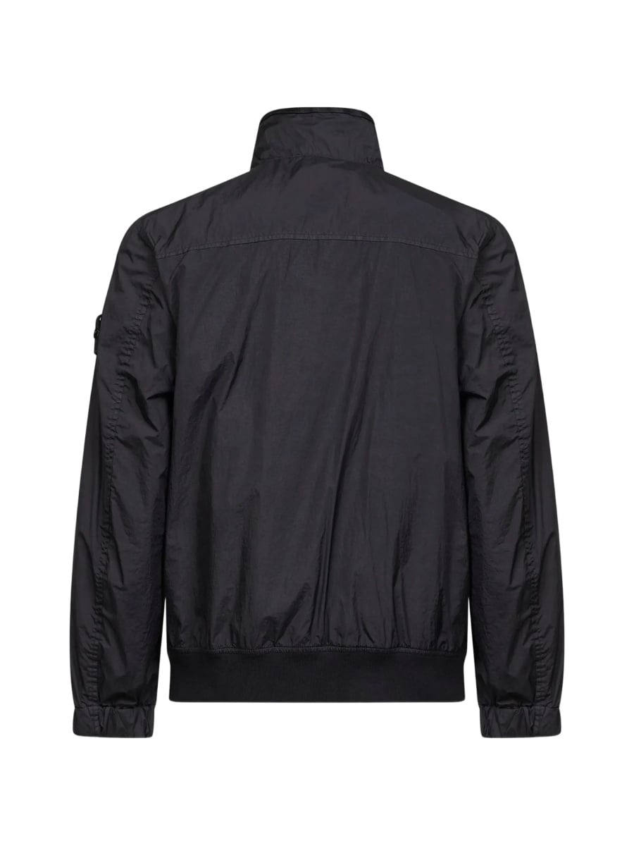 Jacheta Stone Island neagra din poliamida - Img 2