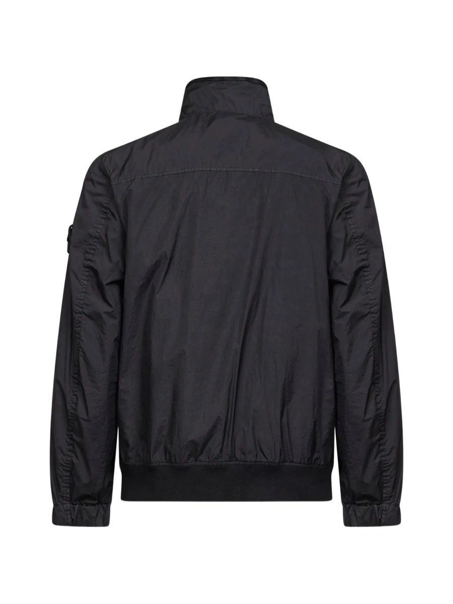 Jacheta Stone Island neagra din poliamida - Img 2