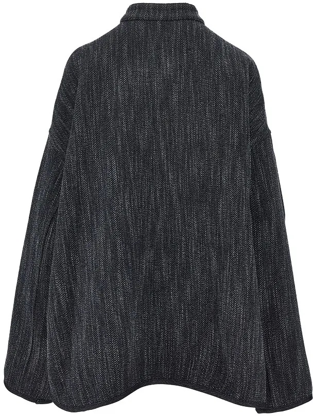 Jacheta Wool-blend reversible oversized jacket - Img 3