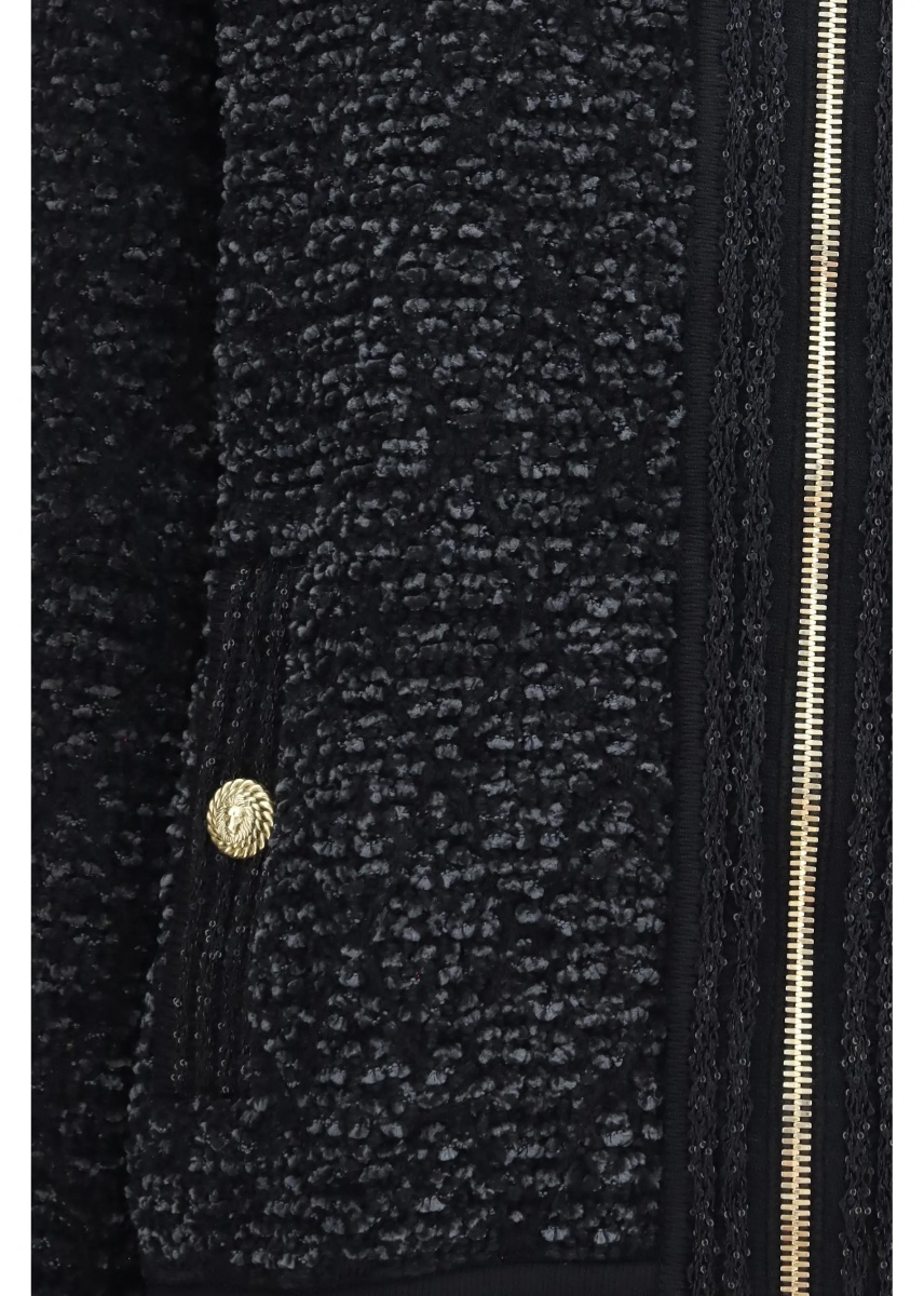 Jacheta Zip Jacket with sequin details - Img 3