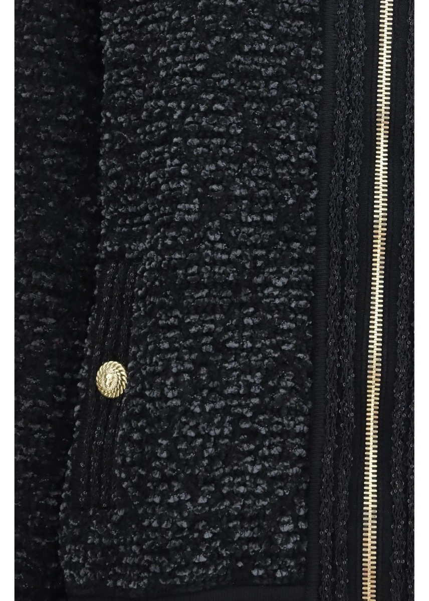 Jacheta Zip Jacket with sequin details - Img 3