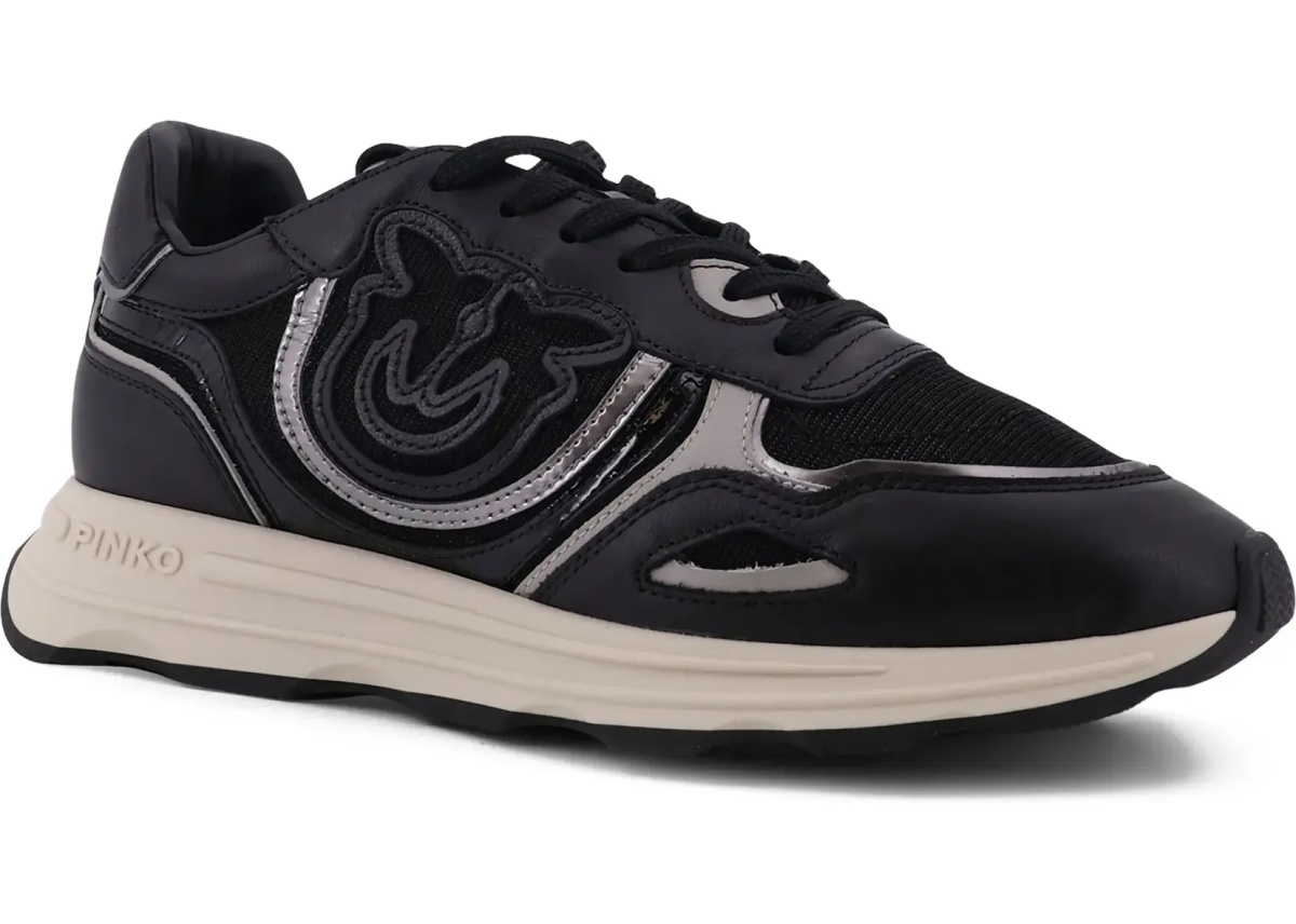 Leather Zoe Sneakers with mesh inserts - Img 2