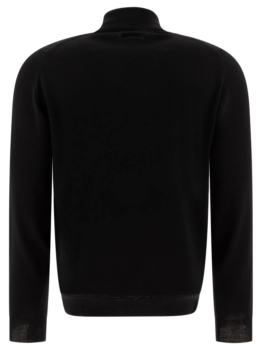 Merino wool "Tapton" half-zip sweater - Img 2
