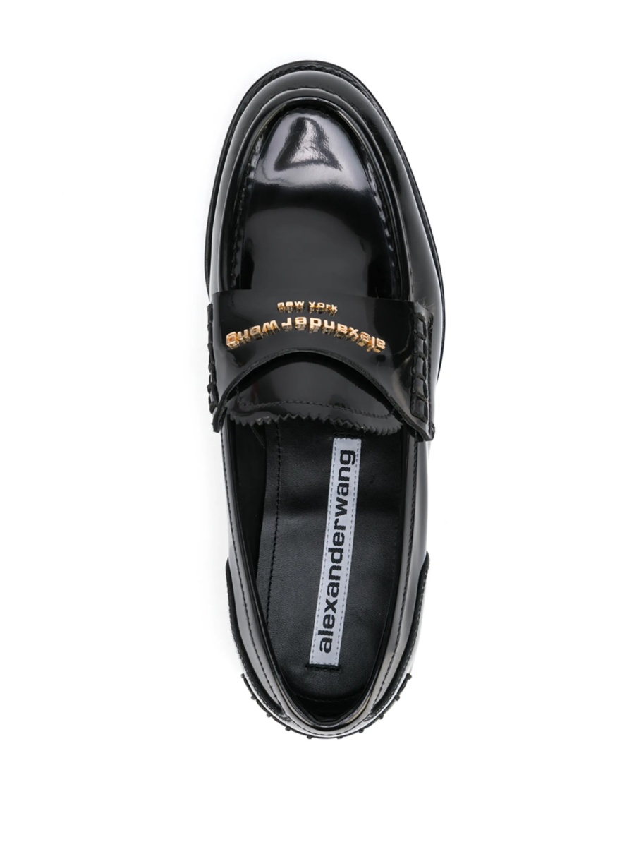 Mocasini Alexander Wang negri din piele - Img 4