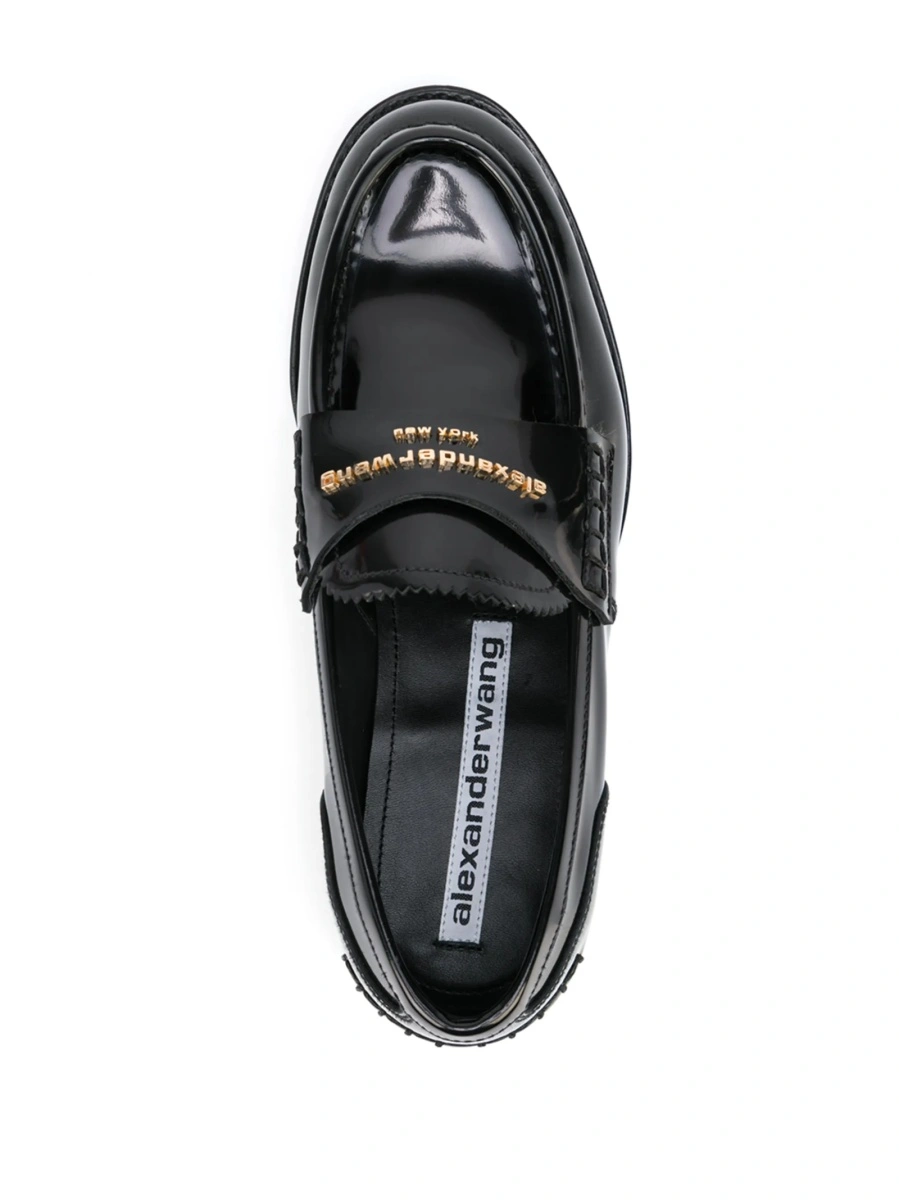 Mocasini Alexander Wang negri din piele - Img 4