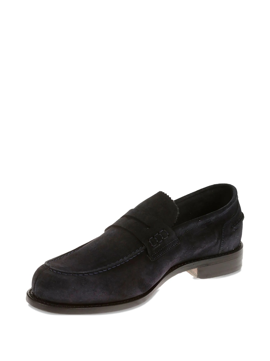 Mocasini BERWICK albastri din piele intoarsa - Img 4