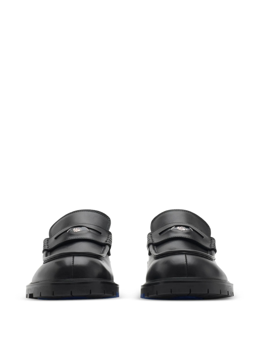 Mocasini Burberry negri din piele - Img 2