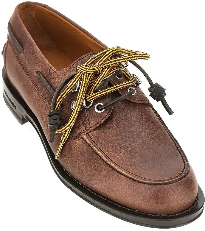 Mocasini 'D2 Cottage' leather boat shoes - Img 2