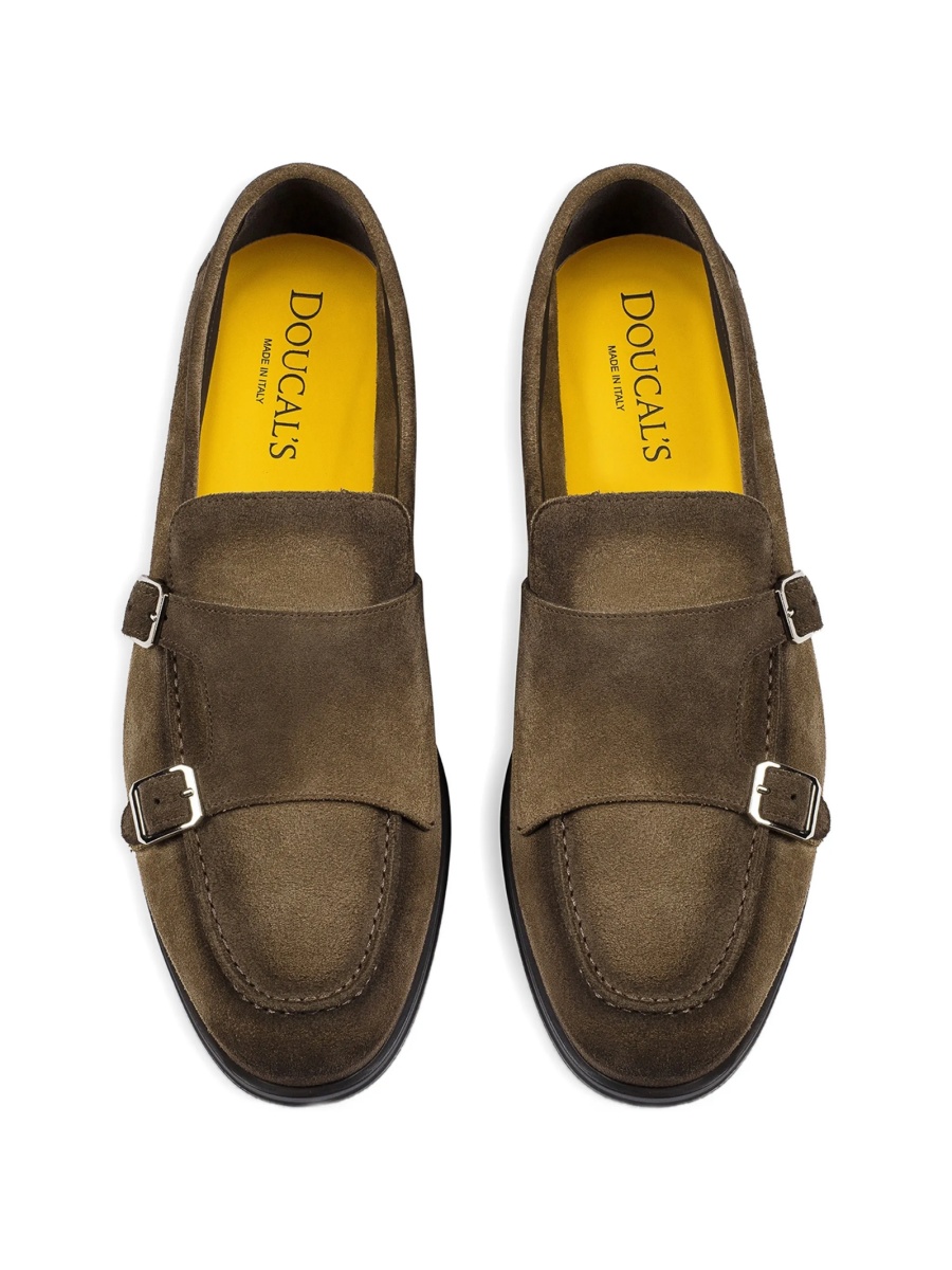 Mocasini Doucal's maro din piele intoarsa - Img 3