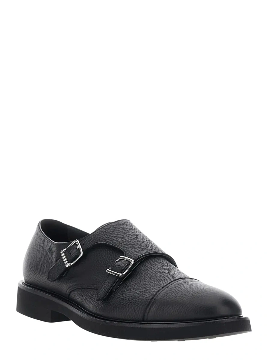 Mocasini Doucal's negri din piele - Img 2