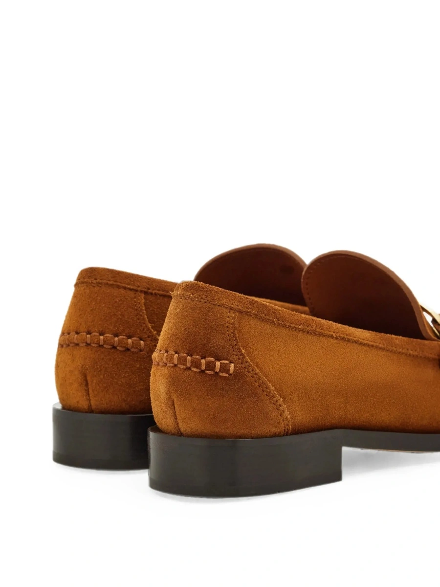 Mocasini Ferragamo maro din piele intoarsa 'MARIAN' - Img 6