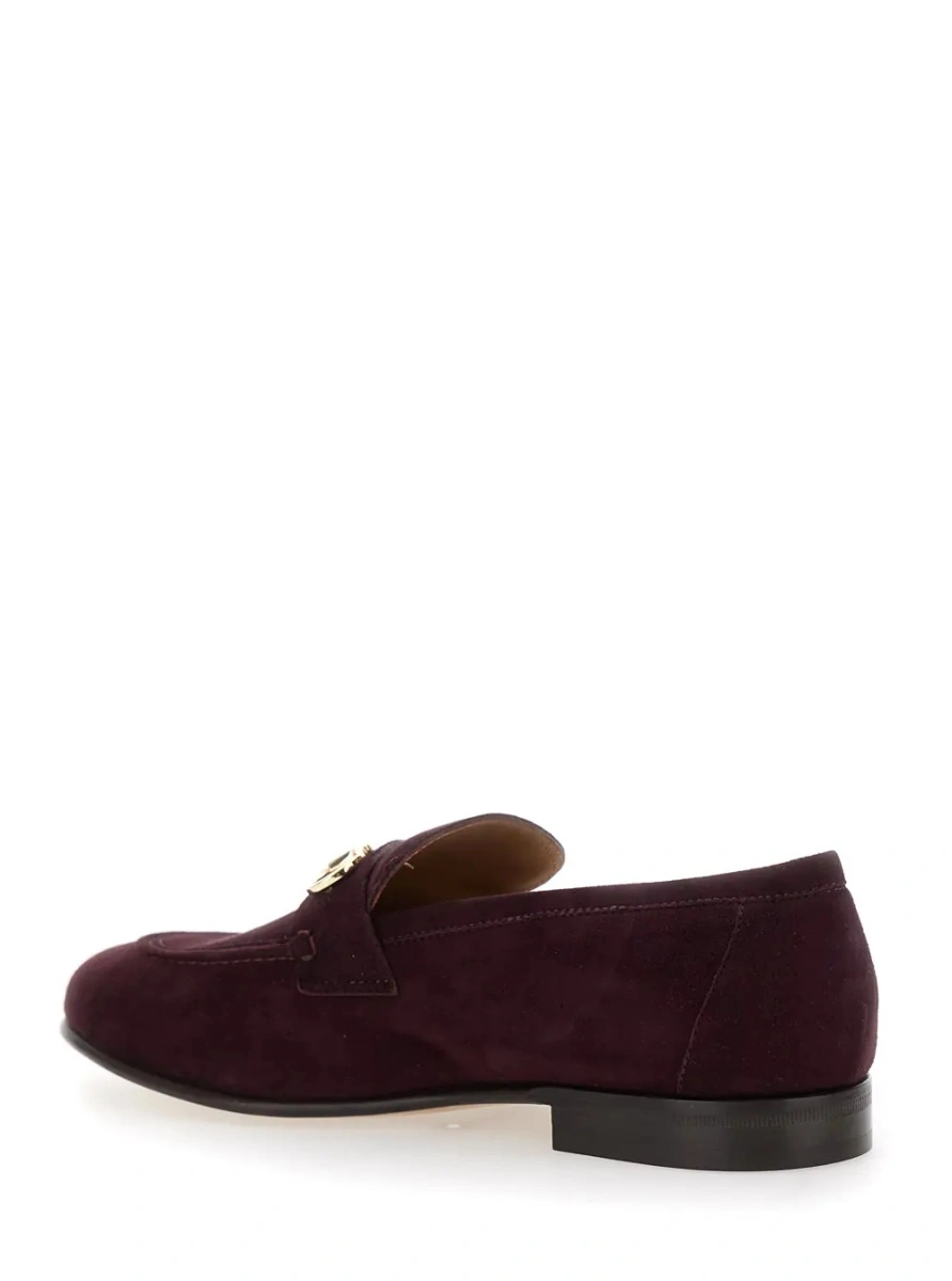 Mocasini Ferragamo mov din piele intoarsa - Img 2