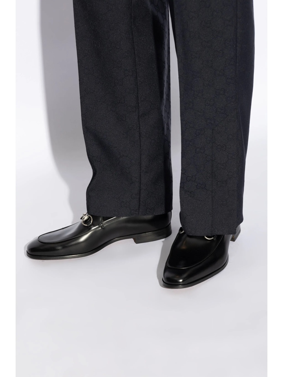 Mocasini Gucci Horsebit negri din piele - Img 2