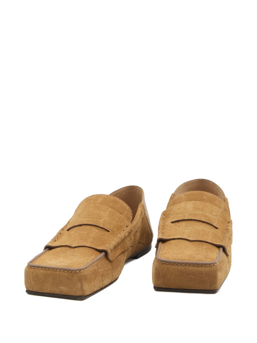 Mocasini JACQUEMUS maro din piele intoarsa - Img 5