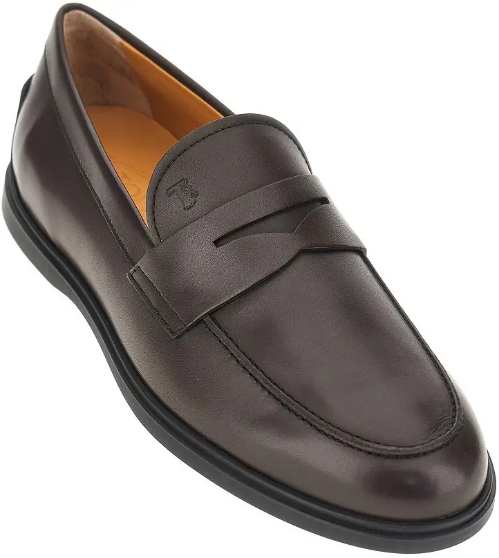 Mocasini Leather loafers with Gommini sole - Img 2