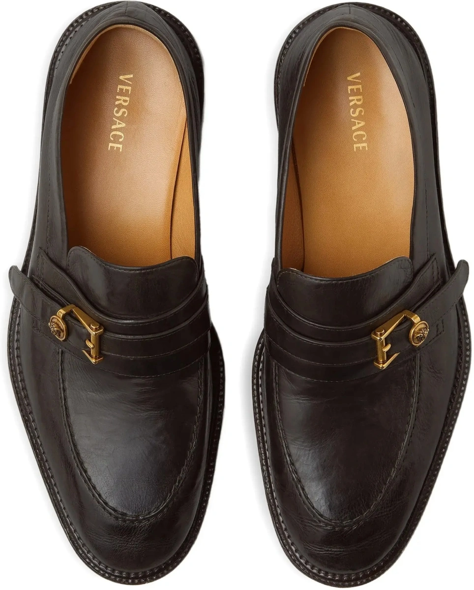 Mocasini Leather Loafers with Medusa accessory - Img 6