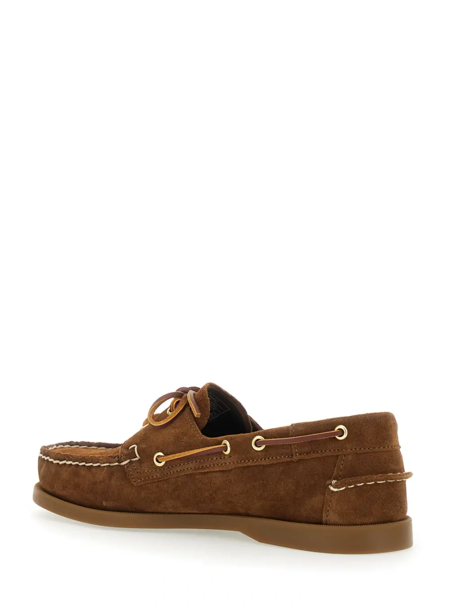 Mocasini Loafers 'Portland' Brown with Rounded Toe in Leather for Men - Img 3