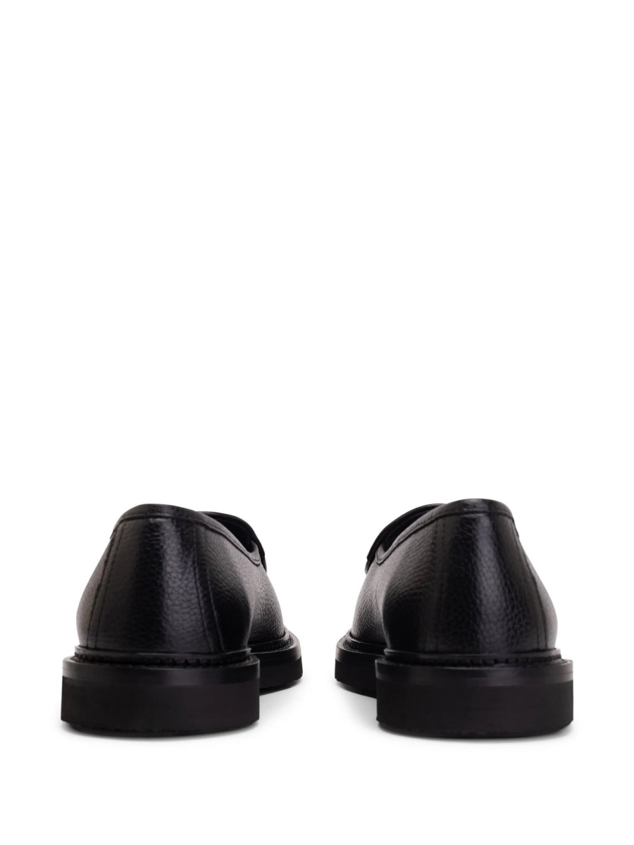 Mocasini Moncler negri din piele - Img 3