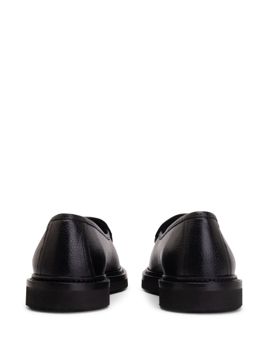Mocasini Moncler negri din piele - Img 3