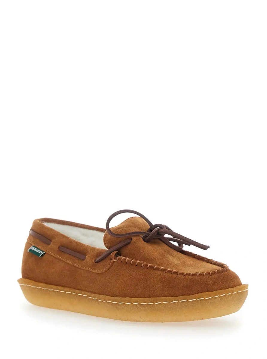 Mocasini Sebago maro din piele intoarsa 'Colton' - Img 2