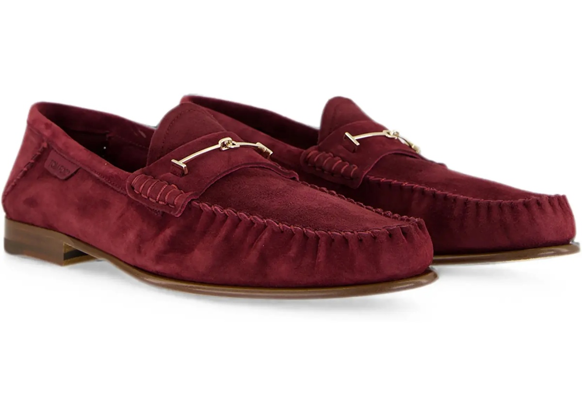 Mocasini Suede leather T-strap Loafers - Img 6