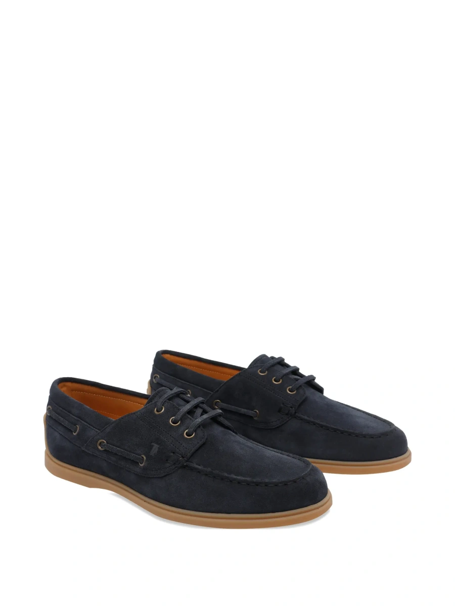 Mocasini TOD'S albastri din piele intoarsa - Img 5