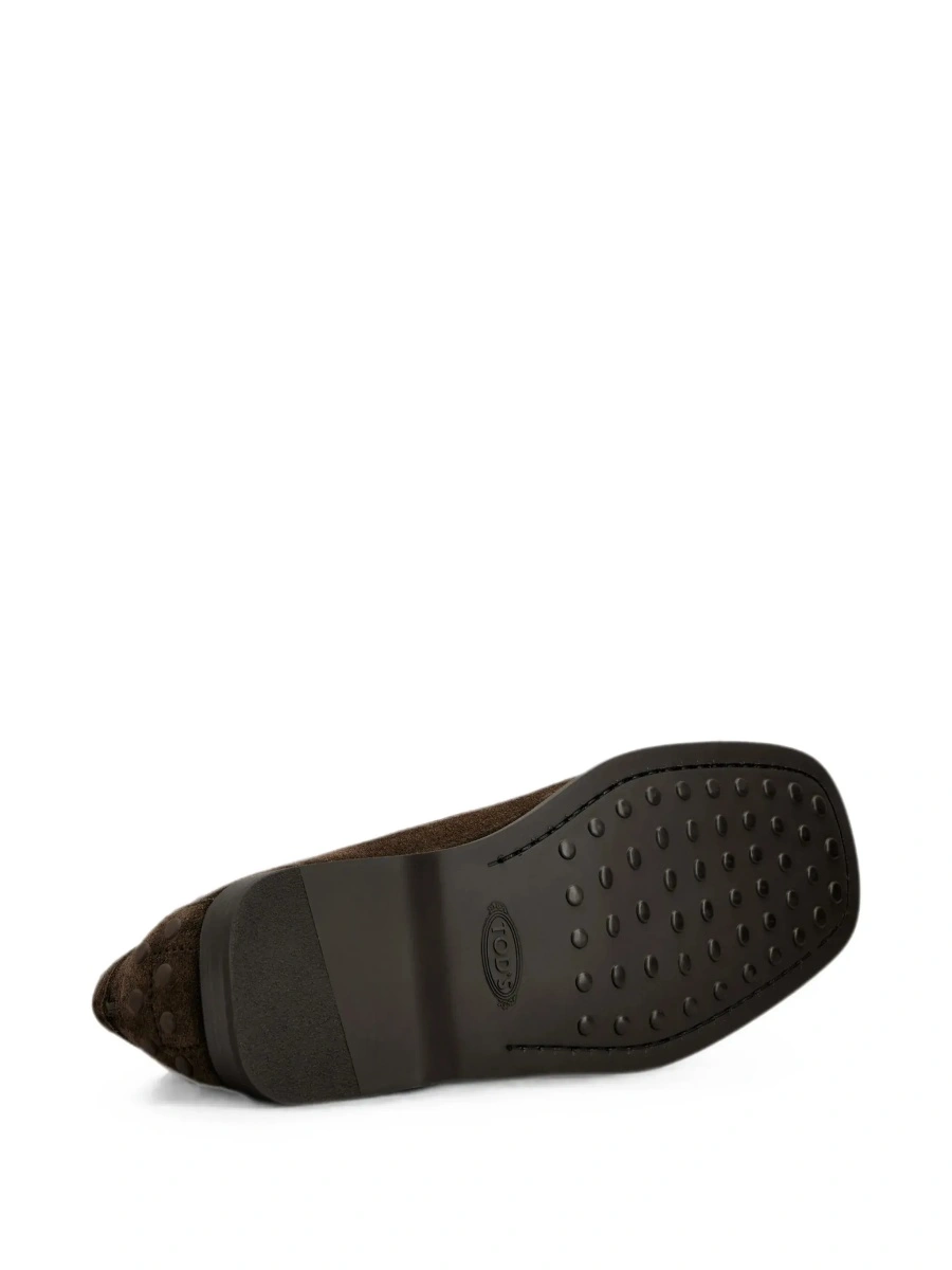 Mocasini TOD'S maro din piele intoarsa - Img 7