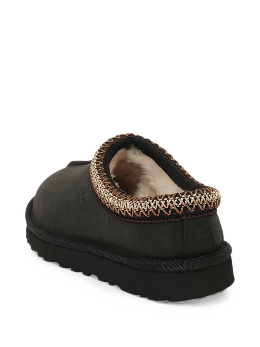 Mocasini UGG negri din piele si poliester reciclat - Img 3