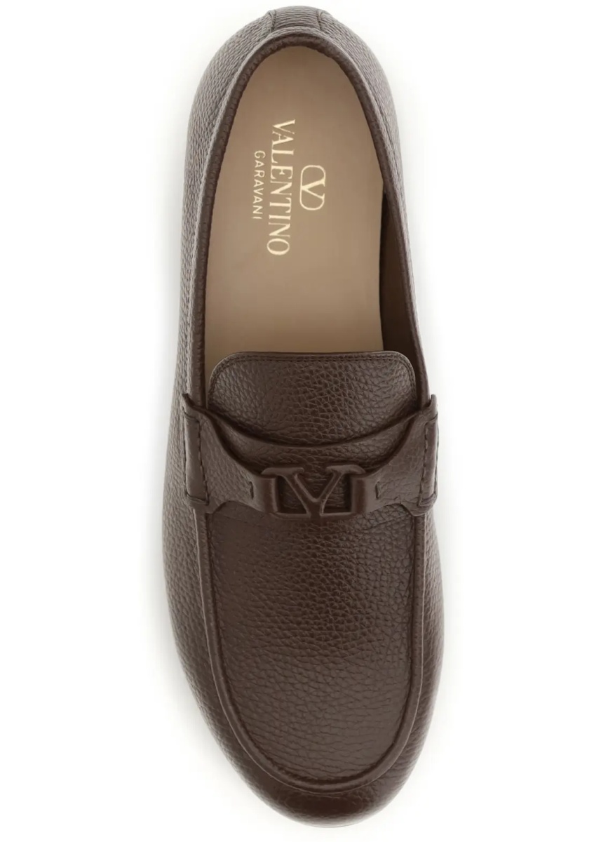 Mocasini VLogo Signature Loafers in deer leather - Img 4