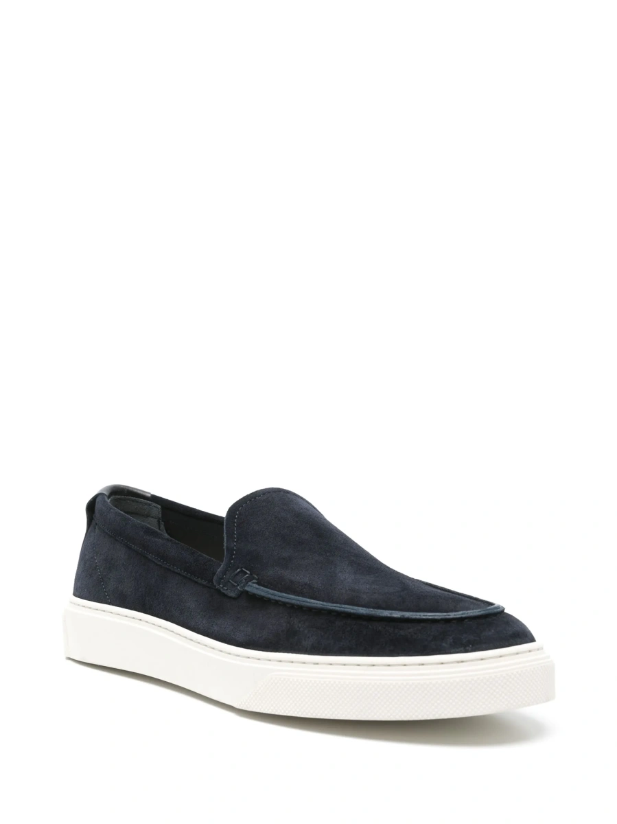 Mocasini Woolrich albastri din piele intoarsa - Img 2