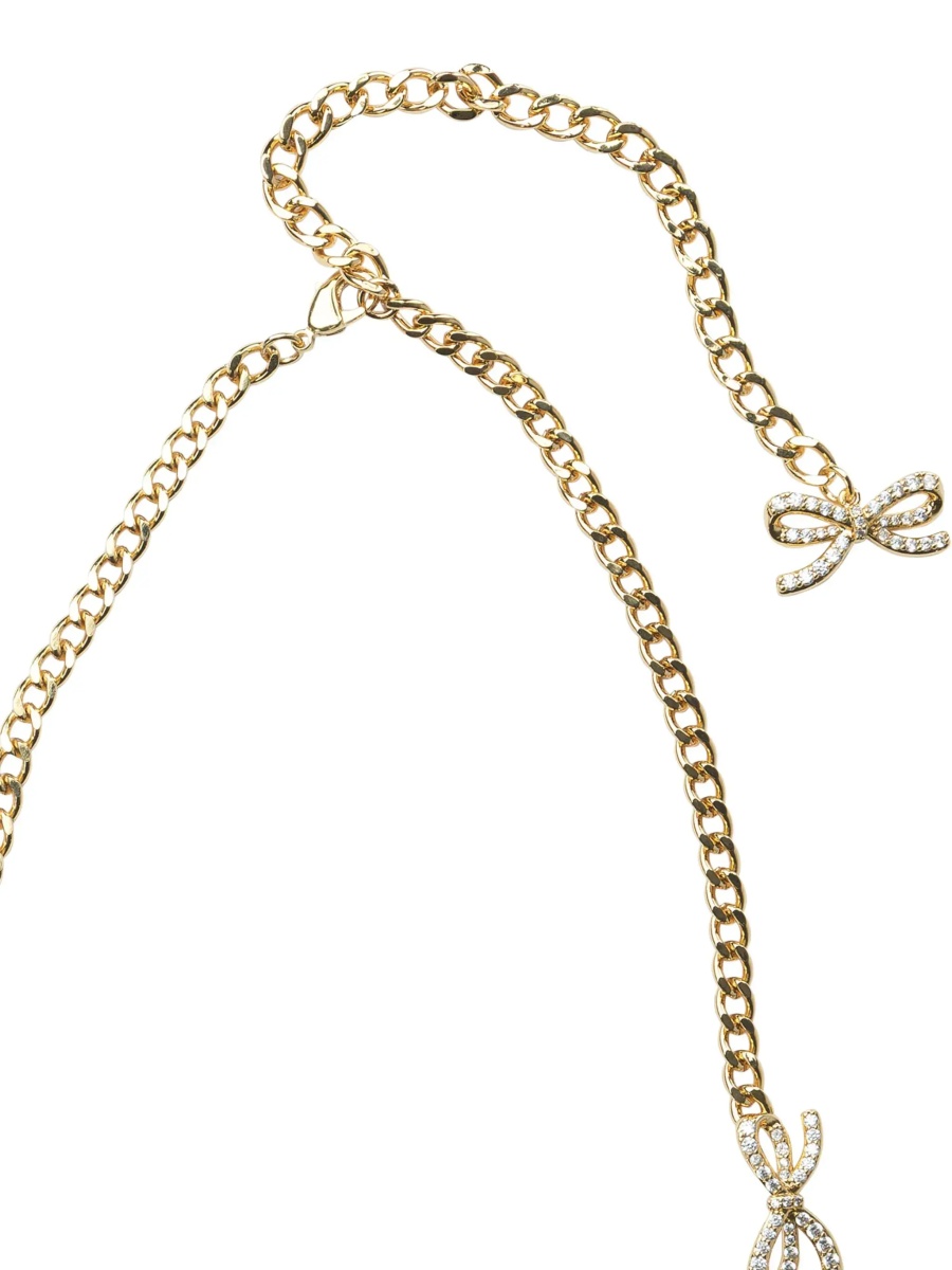 Necklace with bows with crystals - Img 2