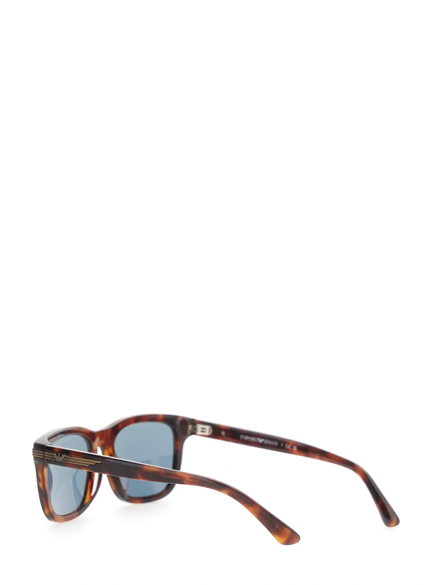 Ochelari Brown square-lens sunglasses with leopard-print in acetate for men - Img 2