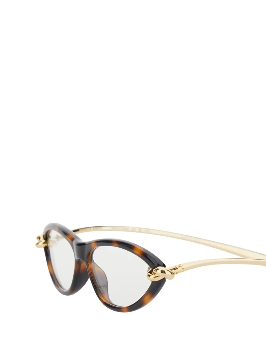 Ochelari de soare Bottega Veneta maro din acetat - Img 3