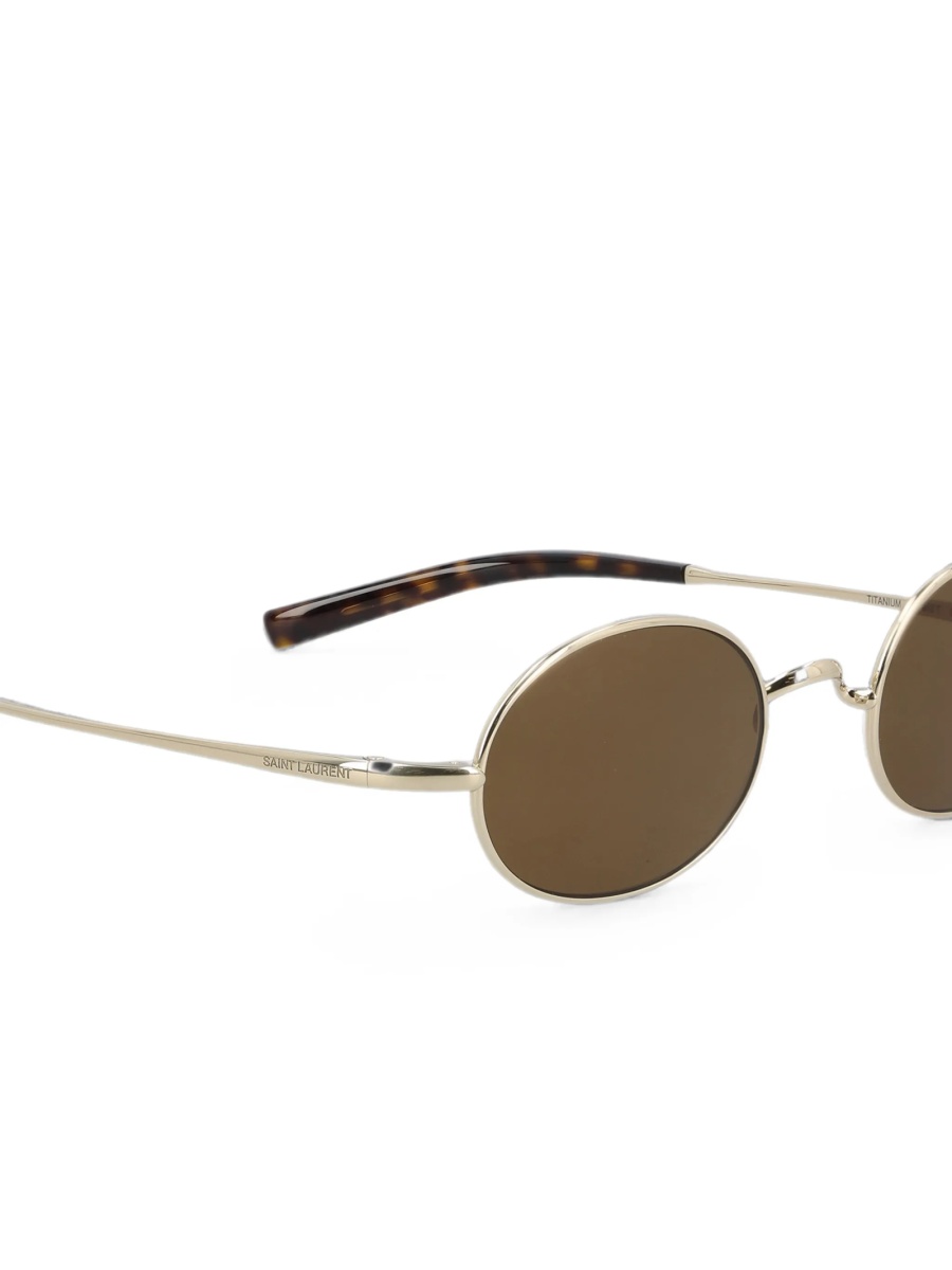 Ochelari de soare Saint Laurent aurii - Img 4