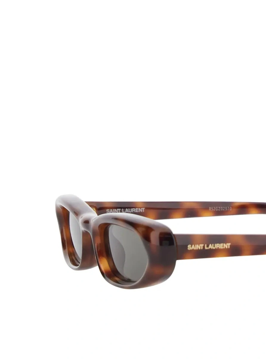 Ochelari de soare Saint Laurent maro din acetat - Img 3