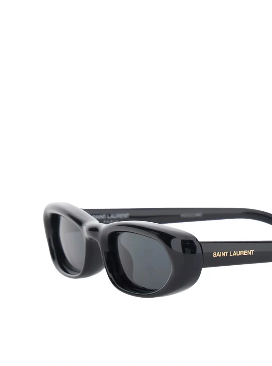 Ochelari de soare Saint Laurent negri din acetat '557' - Img 3